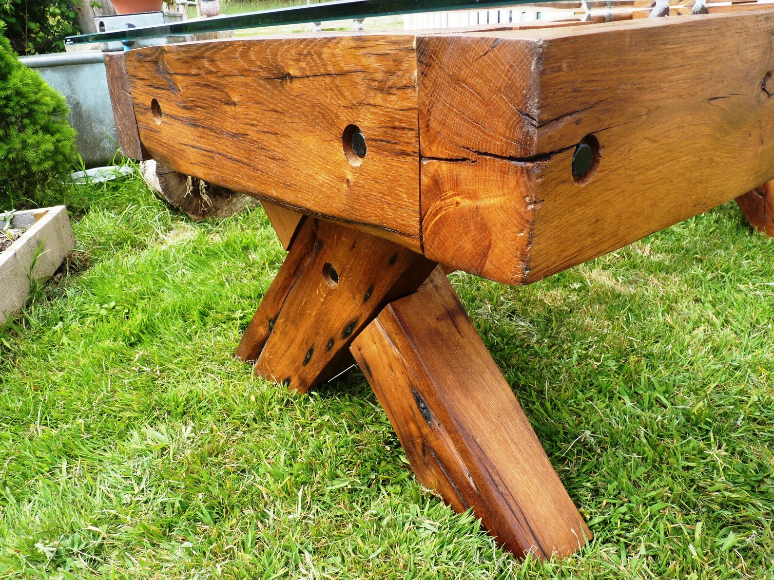 Handmade Rustic Solid Reclaimed Oak Beam Coffee Table With Etsy UK