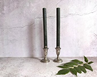 Pair of Vintage Silver Plated Miniature Candlesticks