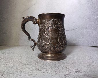 1763/64 George III Sterling Silver Baluster Mug by William Cripps, London - Fine Rococo Repousse