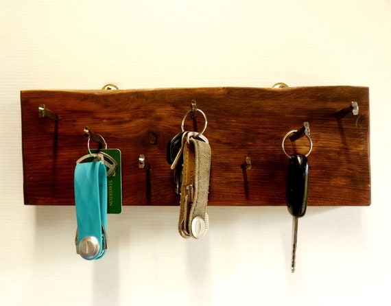 Dark wood key holder hotsell