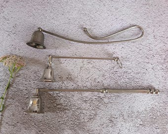 Spegnicandele/Estintori in metallo placcato argento vintage / Vari modelli disponibili