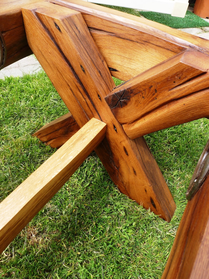 Handmade Rustic Solid Reclaimed Oak Beam Coffee Table With Etsy UK