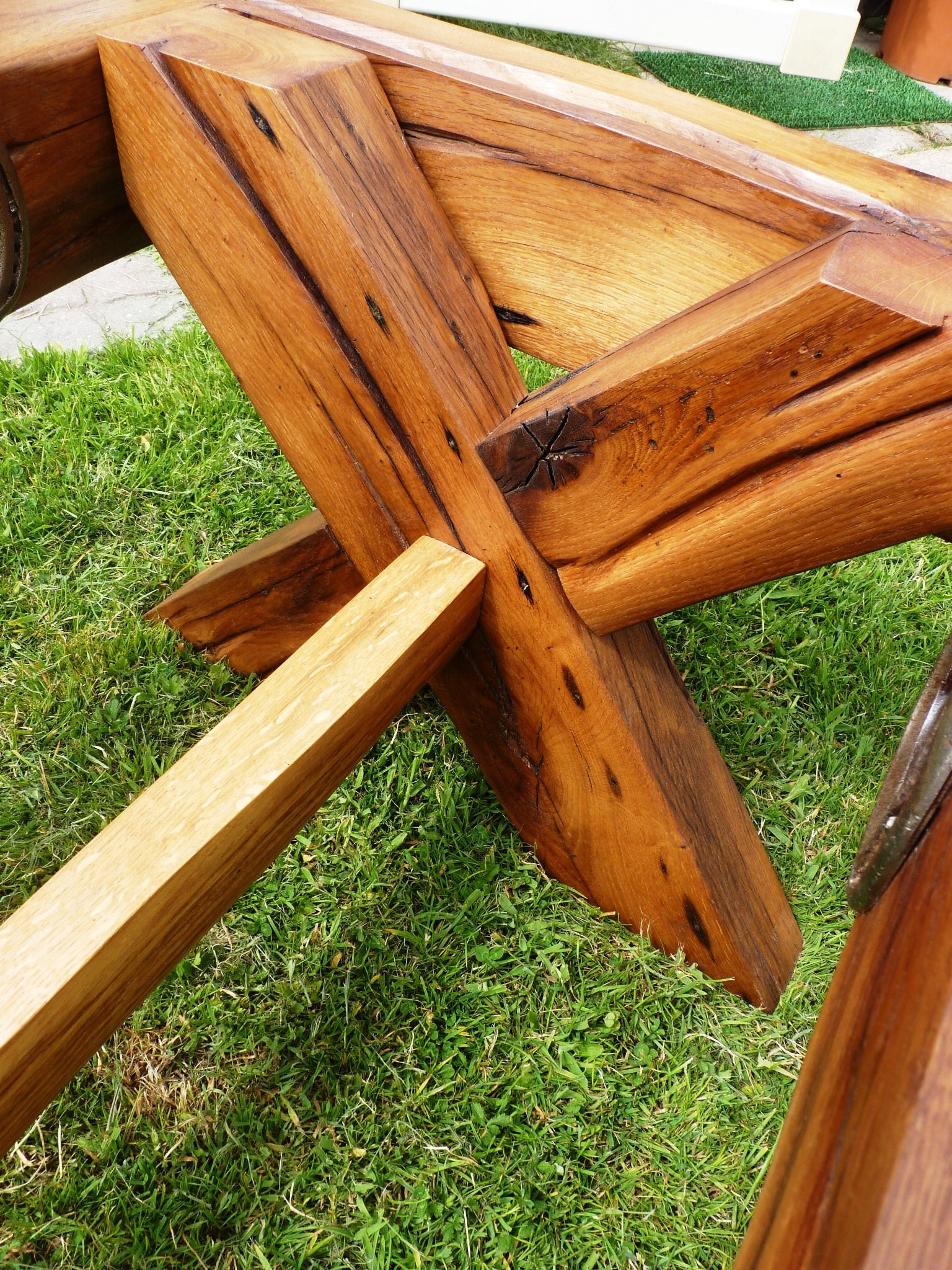 Handmade Rustic Solid Reclaimed Oak Beam Coffee Table With Etsy UK