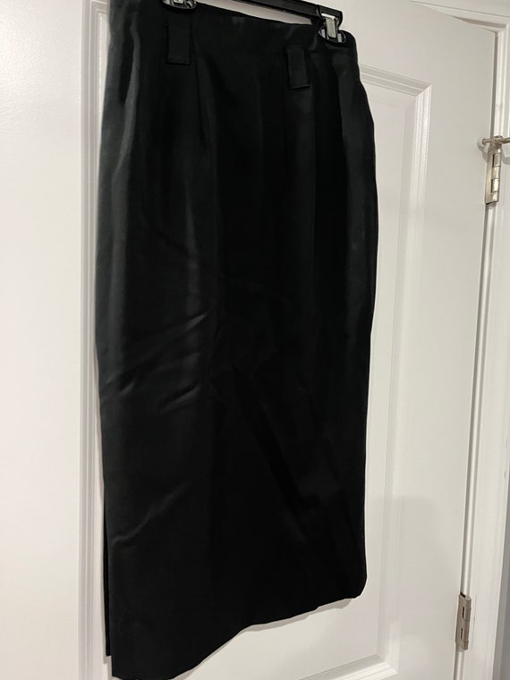 Vintage Skirt, I Magnin Design Studio, black skir… - image 3