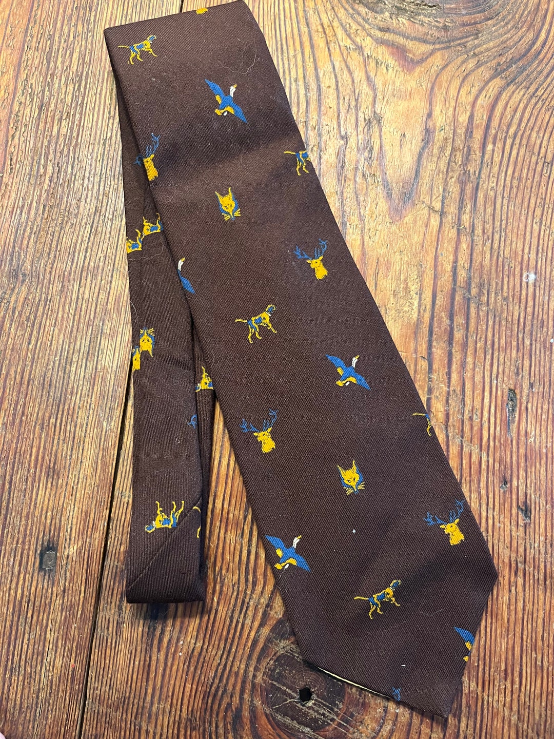 Leon Sugars of Fayetteville Necktie, Outdoors, Hunting, Deer, Fox