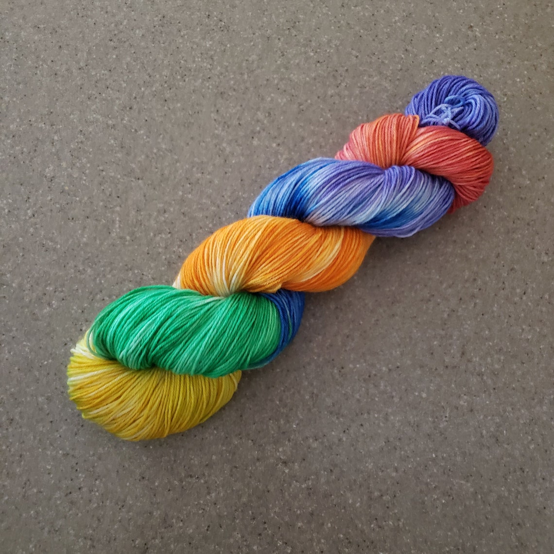 Rainbow Pride Hand Dyed Rainbow Variegated Yarn Superwash | Etsy