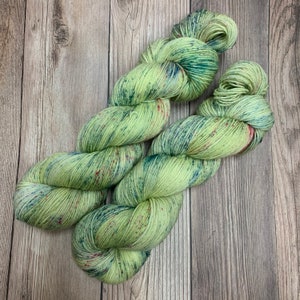 Cactus Blossom - Hand Dyed Variegated And Speckled Yarn - Superwash Merino Wool/Nylon Blend - Fingering/Sock Weight - DK Weight