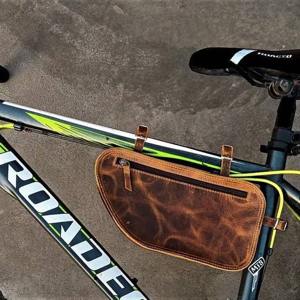 Leather Bike Bag Etsy