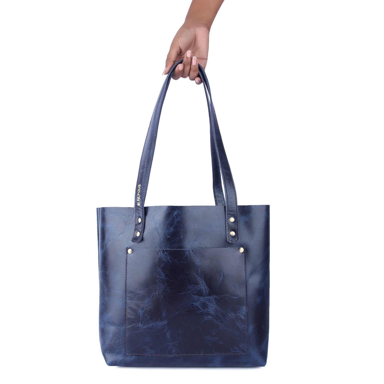 Leather Tote Bag For Women Handbag Light Blue Leather Bag | Etsy