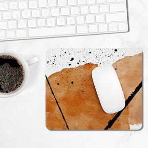 Boho Mouse Pad | Abstract Neutral Office Decor | Aesthetic Mousepad ...