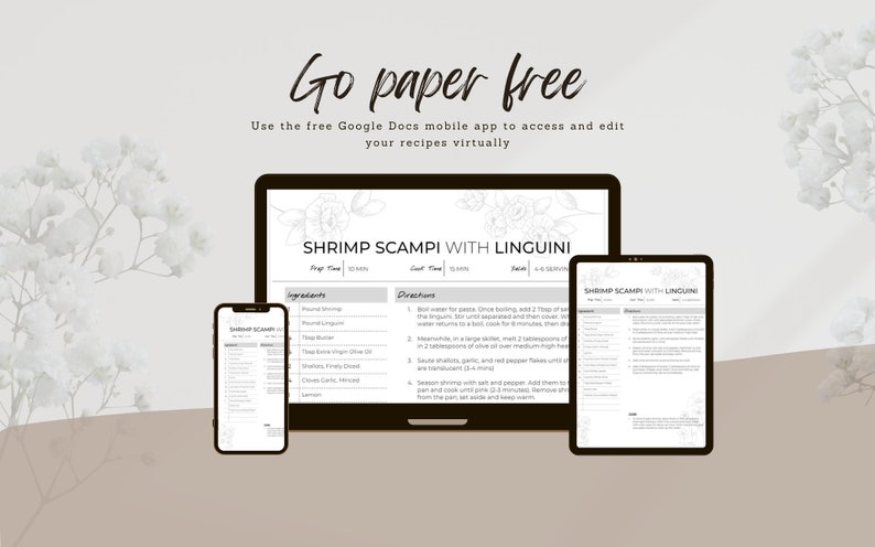 editable-recipe-template-for-google-docs-floral-printable-etsy