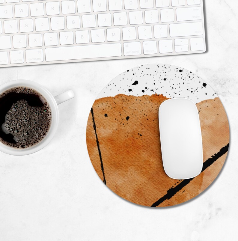 Boho Mouse Pad | Abstract Neutral Office Decor | Aesthetic Mousepad ...