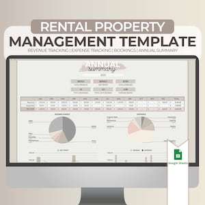 Rental Property Management Spreadsheet | Airbnb Revenue & Expense Tracker | Google Sheets | Airbnb Finance | Automated | Instant Download