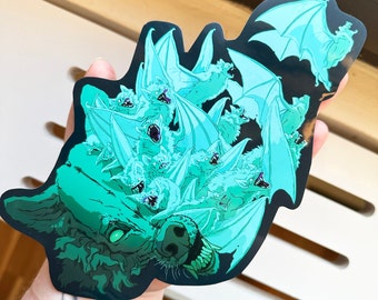 Dark - BIG sticker – 19 cm x 11.7 cm. / 7.5 x 4.6" Vinyl sticker