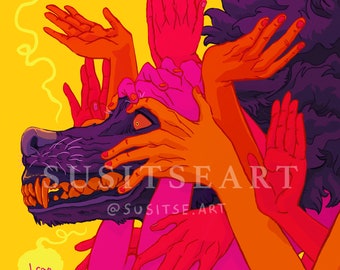 Handle - A4 / 11.7" x 8.27" Art Print