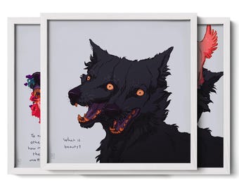 Beautiful – Framed or Unframed Comic Art Print / 3 Frames / 3 sizes