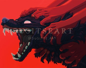 Fatigued - A4 / 8.27" x 11.7" Art Print