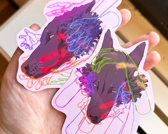 Amazed - Vinyl sticker, 2 versions