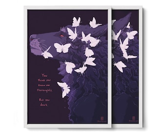 Unknown – Framed or Unframed Comic Art Print / 2 Frames / From A5 to A2 size