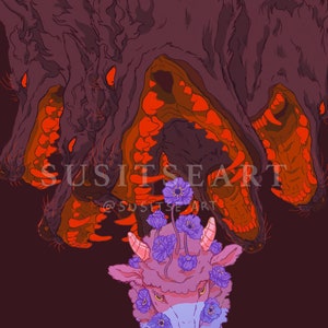 Falling - A4 / 11.7" x 8.27" Art Print