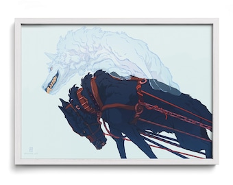 Blissful – Framed or Unframed art print / From A5 to A0 size