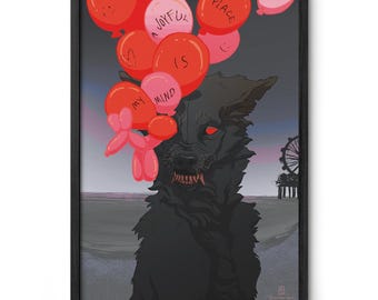 My Mind – Framed or Unframed art print / From A5 to A0 size