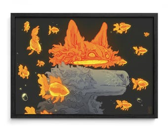 Shiny – Framed or Unframed art print / From A5 to A0 size