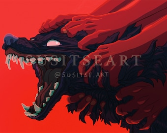 Fatigued - A3 / 11.7" x 16.5" Art Print