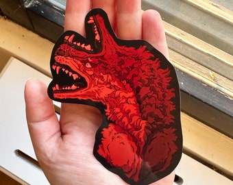 Two - 7.8 cm x 10.5 cm / 3.1 x 4.1" Vinyl sticker