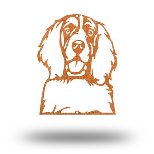 Metal English Springer Spaniel Dog Wall Art Hanging Dog Lover Gift Memorial