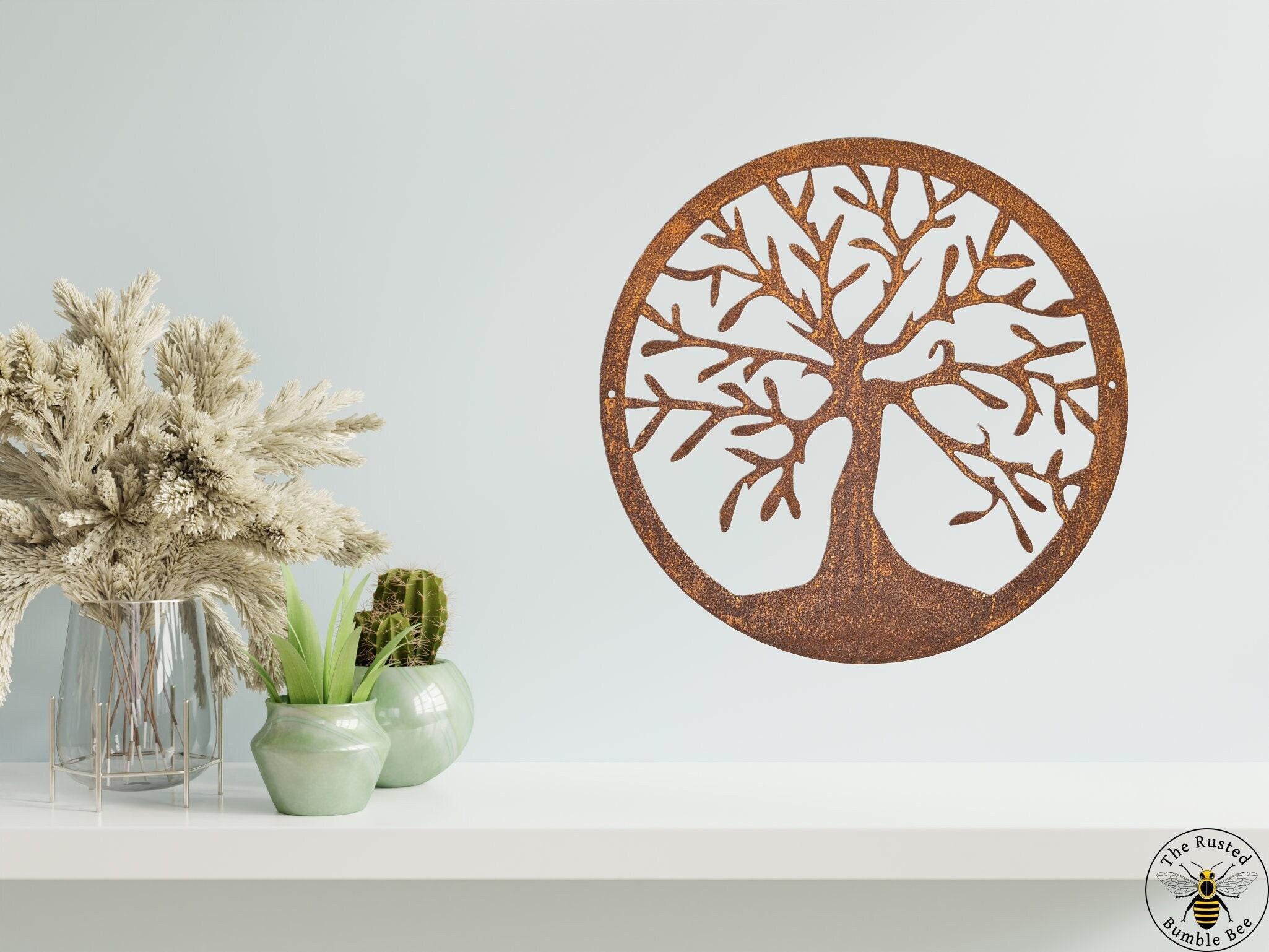 Rusty Tree of Life Wall Art Tree of Life Garden Tree of Etsy UK