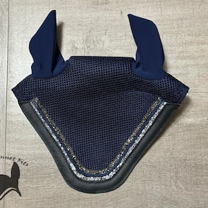 Miniature horse fly bonnet custom air mesh fly bonnet