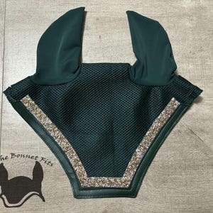 Czapka przeciw muchom Hunter Green Air Mesh w rozmiarze cob