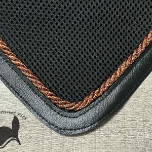 Miniature Horse Fly Bonnet: Custom Air Mesh, Copper Trim