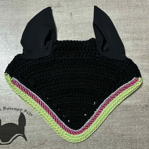Miniature horse fly bonnet custom crochet fly bonnet