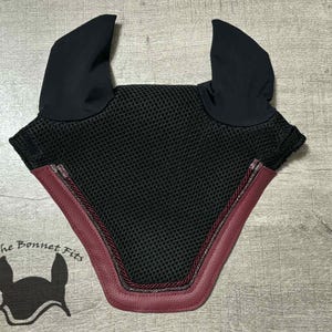 Miniature horse fly bonnet custom air mesh fly bonnet