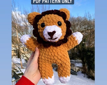 DIGITAL DOWNLOAD- Crochet  PATTERN- Lenny the Lion