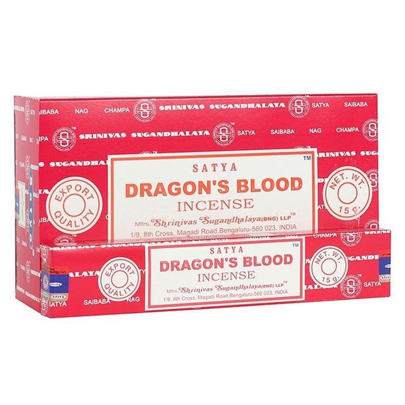 Satya Dragon S Blood Incense Sticks Etsy