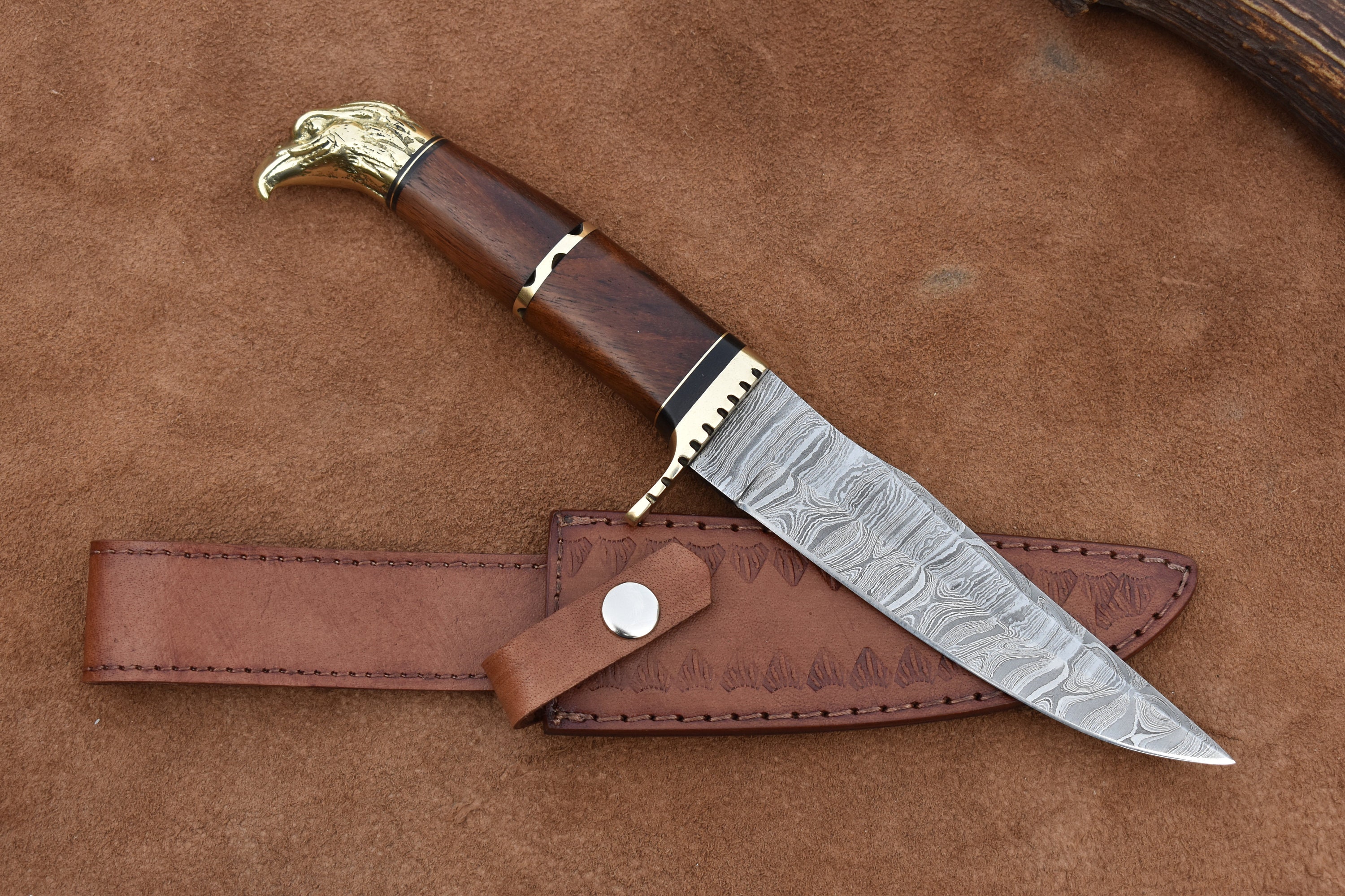 Eagle Head Bowie Hunting Knife - Etsy