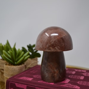Hematoid Quartz Mushroom, Fire Quartz Mushroom