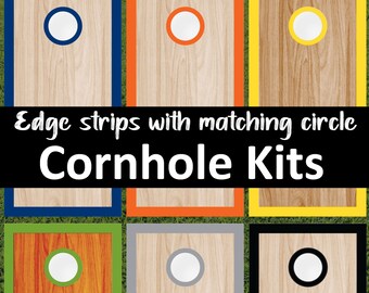 SINGLE ONE Cornhole Board Ring Circle DECAL Official Size Corn Hole Board 6.25 inch inside 8 inch outside 1 inch wide Ring