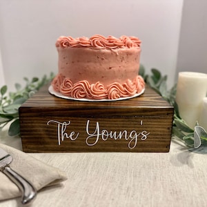 Rustic Wooden Cake Stand, Wedding Cake Stand, Centerpiece