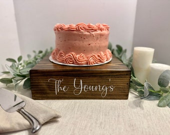 Rustic Wooden Cake Stand, Wedding Cake Stand, Centerpiece