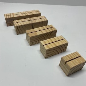 Wooden Base for Acrylic Signs, Table Number Stand, Table Sign Holder, Wedding Event Table Décor