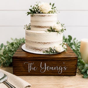 Rustic Wooden Cake Stand, Wedding Cake Stand, Centerpiece