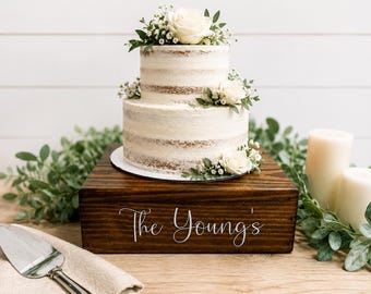 Rustic Wooden Cake Stand, Wedding Cake Stand, Centerpiece