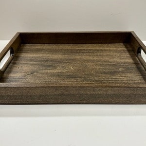 Handcrafted Wooden Serving Tray, Serving Tray with Handles