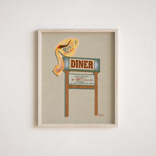 Vintage Diner Sign - Etsy