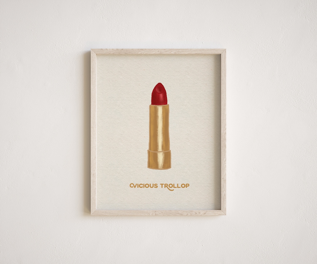Vicious Trollop Red Lipstick in Gold Tube Stars Hollow Etsy