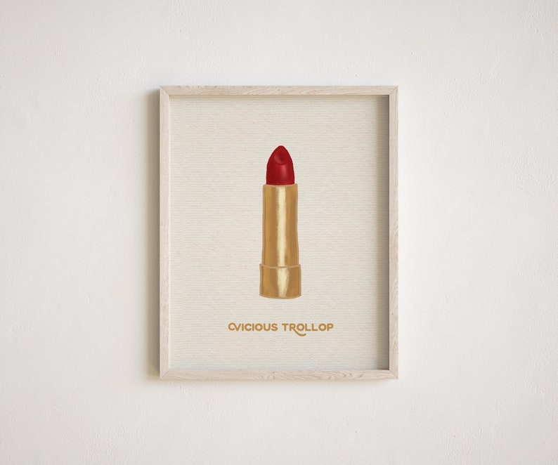 Vicious Trollop Red Lipstick in Gold Tube Stars Hollow image 1